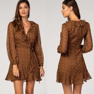 Do&Be Polka Dot Sheer Ruffle Tie Waist Mini Fairy Flounce Feminine Dress Small